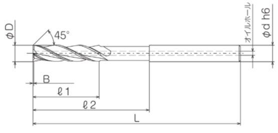 Carbide Reamer E Series with Oil Hole